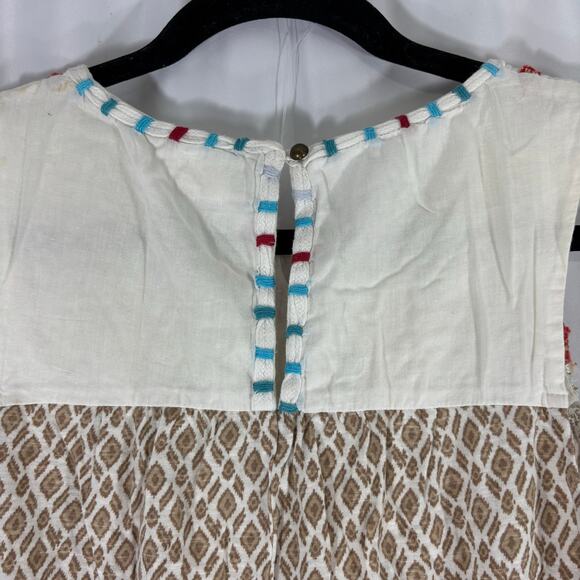Anthropologie Meadow Rue sleeveless 100% cotton embroidered Top size XS - Picture 5 of 6